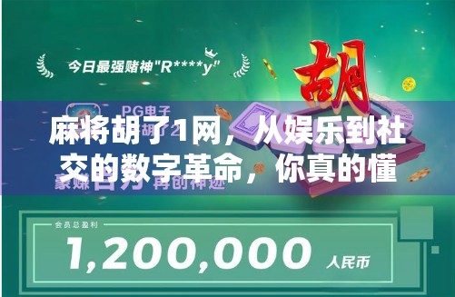 麻将胡了1网，从娱乐到社交的数字革命，你真的懂它吗？