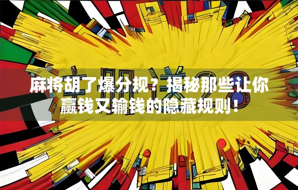 麻将胡了爆分规？揭秘那些让你赢钱又输钱的隐藏规则！