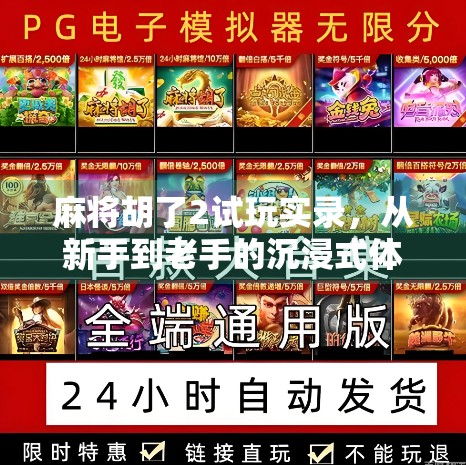 麻将胡了2试玩实录，从新手到老手的沉浸式体验，这是一款能让人上头的麻将游戏！