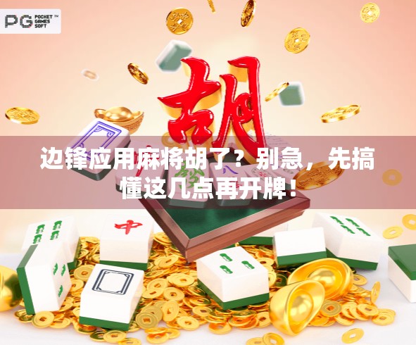 边锋应用麻将胡了？别急，先搞懂这几点再开牌！